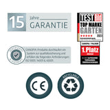 Palram - Canopia Stockholm 11x27 Patio Cover Outdoor Canopy, Gray DIY Kit Lean to Grill Gazebo Shade Canopy Covered Pergola Roof to Protect from Sun, Rain, Snow, UV Protected Polycarbonate Shelter Palram