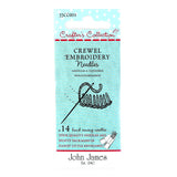 John James Crafter's Collection Crewel Embroidery Needles Assorted Sizes John James