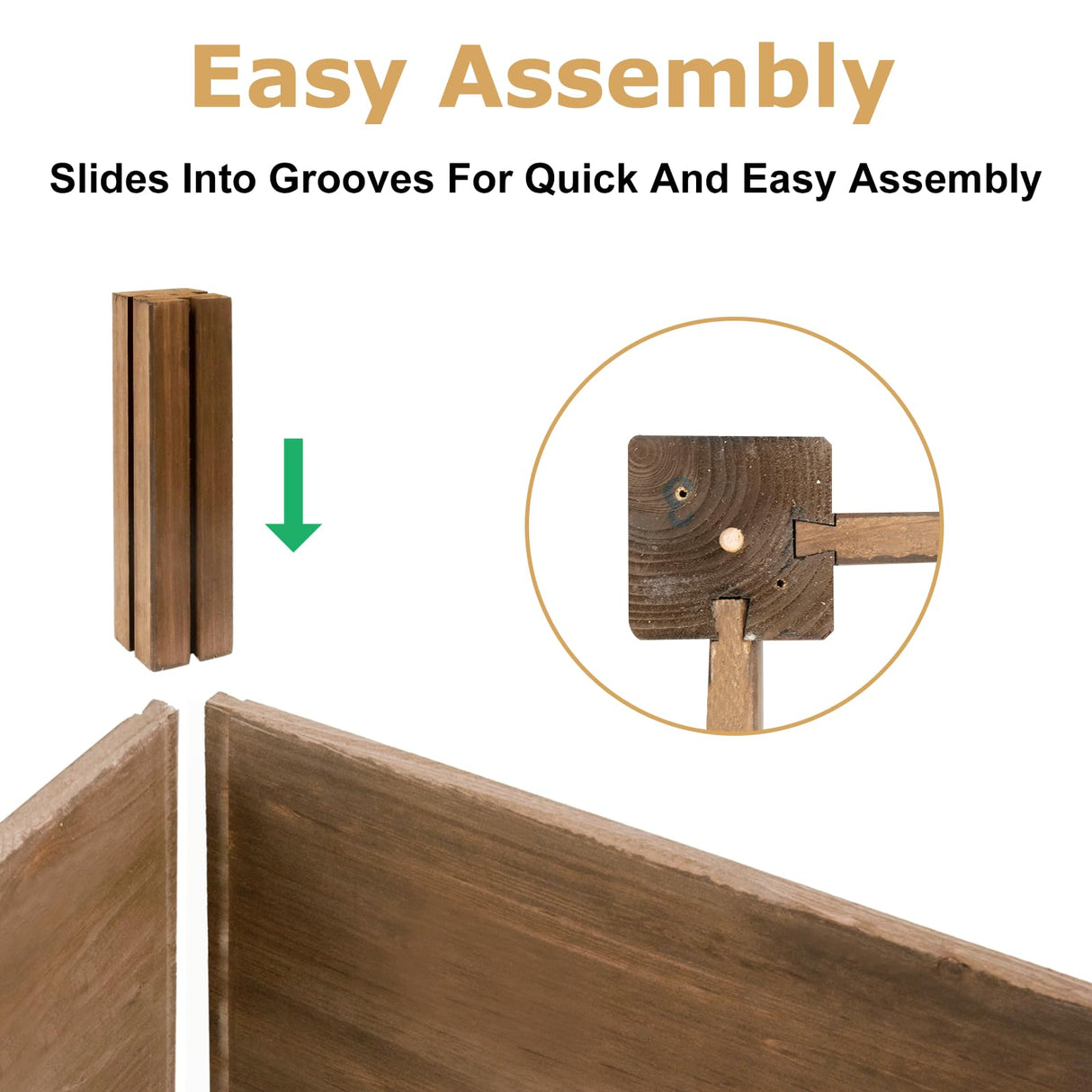 PetsCosset 8x2Ft Raised Garden Bed – Planter Box for Outdoor Plants, Fir Wood Garden Beds for Vegetable, Herb, and Flower Cultivation – Easy Assemble PetsCosset