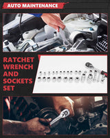 KingTool Home Tool Set Kit - 286 PCS Home Auto Repair Tool Kit with Rolling Tool Box, Mechanic Tool Sets with 21V Max Cordless Power drill, Perfect for Homeowner, Diyer, Handyman KINGTOOL