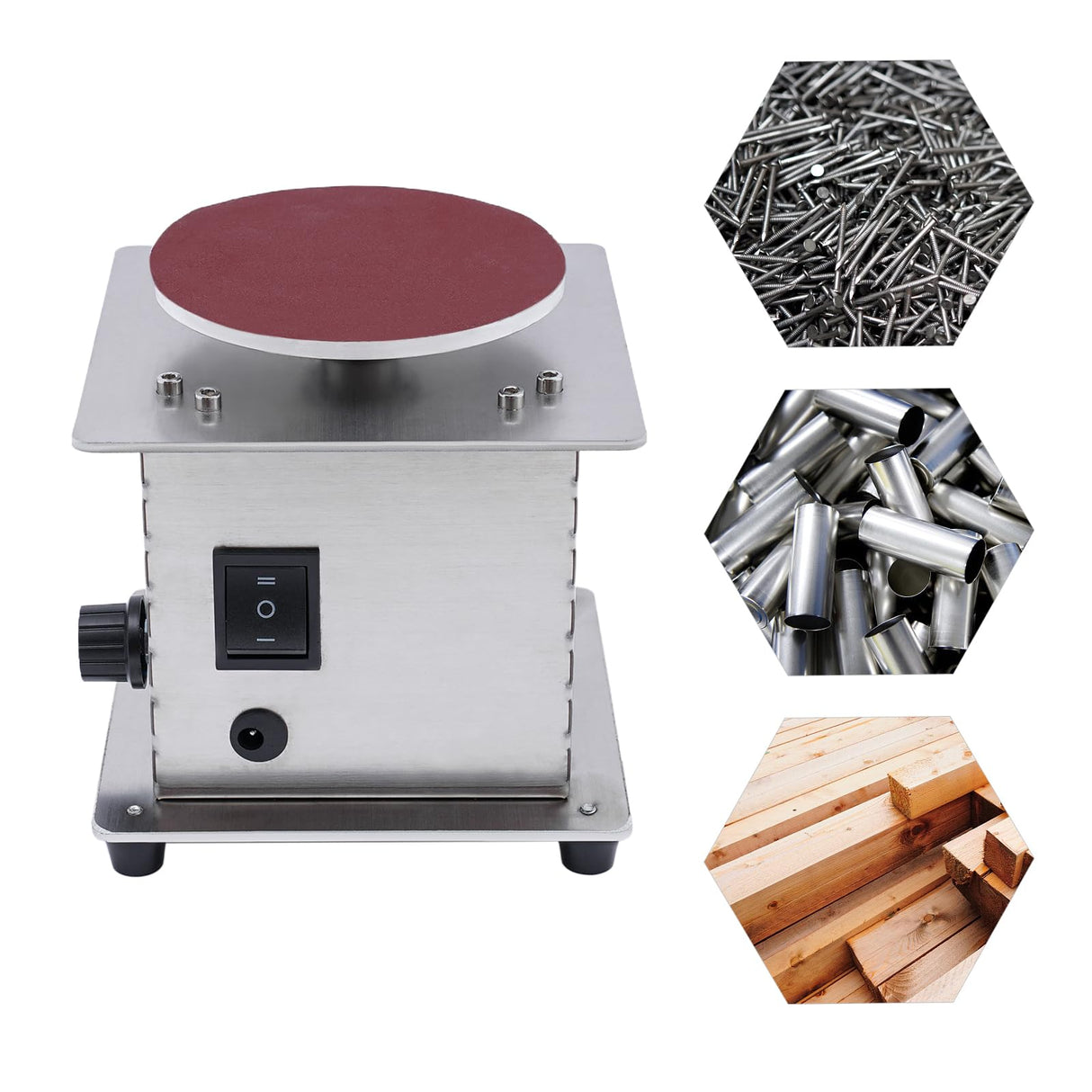 YIYIBYUS Mini Disc Sander Electric Small Sanding Disc Machine Polisher Edge Sharpener Tool Sanding Belt Machine for Wood Plastic Metal and Scissors Sanding 4 inch 6000RPM YIYIBYUS