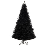 Nearly Natural 10ft. Black Artificial Christmas Tree with 950 Clear LED Lights and 3056 Tips Nearly Natural