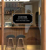 Dacawin Custom Sign Personlized Wood Sign for Door Add Your Text Picture Logo to Design Your Personal Signs Customizable Wooden Wall Door Plaque for Home Business Office Decor 6x12 Inch Dacawin