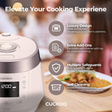 CUCKOO Heating Pressure Cooker & Warmer – 12 built-in programs, Glutinous (white), Mixed, Brown, GABA rice, and more, 10 cups CUCKOO