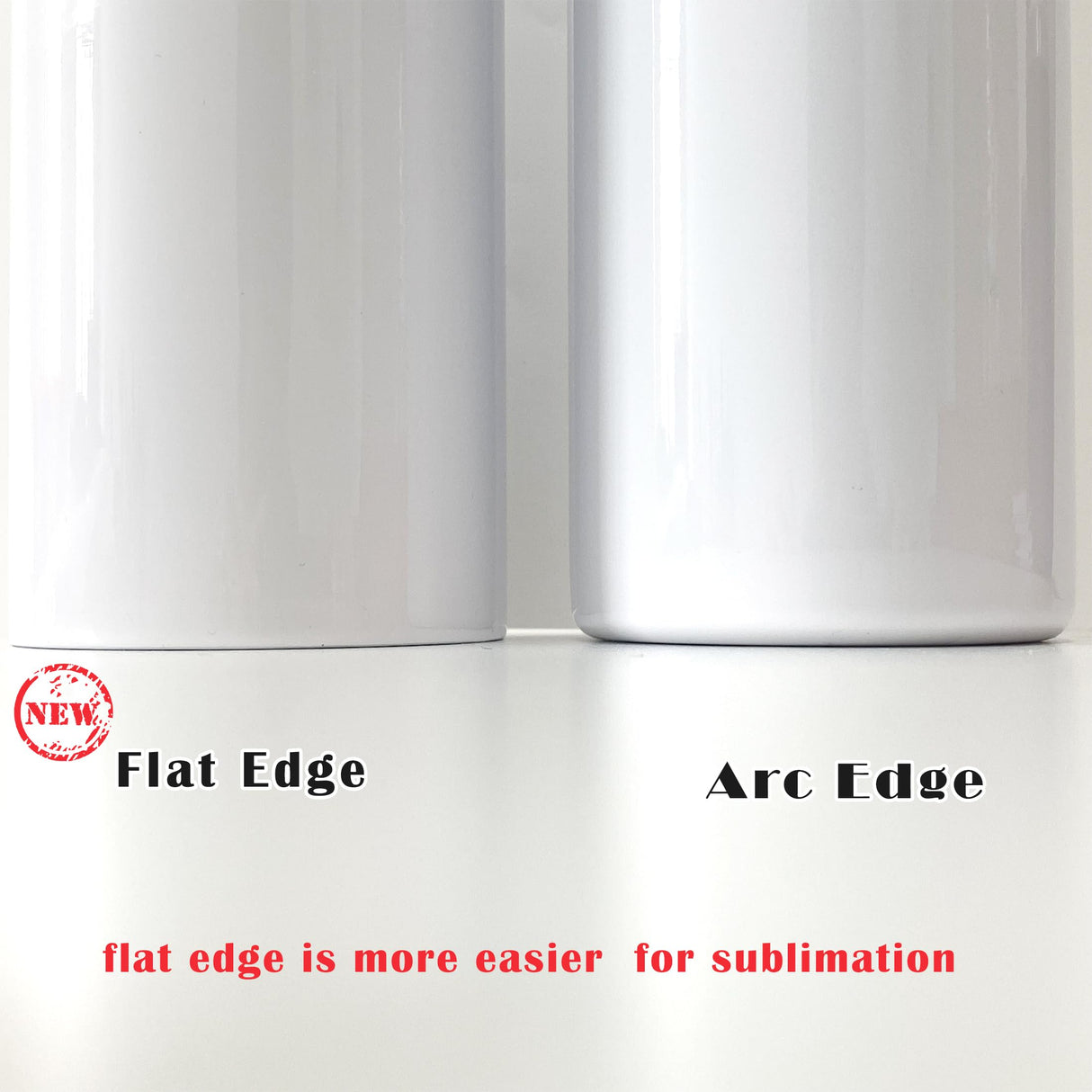 CWRIEB 4pack 20oz flat edge sublimation tumblers ，White skinny insulated Sublimation tumbler Straight Cups with Individual Gift Box, Silicone Bottom Polymer Coating for Heat Transfer （4pack 20oz） CWRIEB