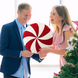 Candy Cane Pillow Candy Cane Christmas Decorations Cute Pillows Peppermint Pillow Christmas Candy Cane Shaped Throw Pillow Red and White Christmas Decor for Bedroom Sofa SPEESY
