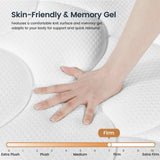 LETMOON Firm King Size Mattress, 16 Inch Gel Memory Foam Hybrid Mattress King Bed in a Box, Pressure & Pain Relief, CertiPUR-US, Individual Pocket Spring, Edge Support LETMOON