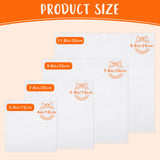 16 PCS Embroidery Fabric, Pre-Cut White Natural Cotton Embroidery Cloth Fabric, 4 Different Sizes 5.9 to 11.8inch, Embroidery Cloth Squares for Embroidery Garment Craft Nitelemn