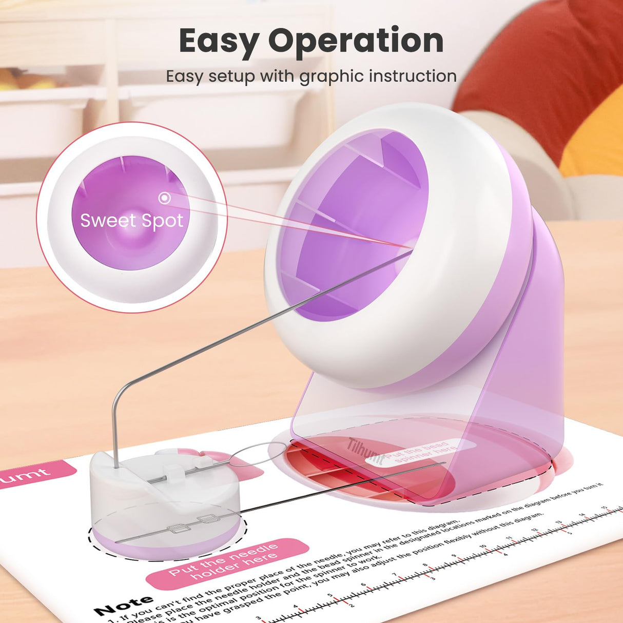 Tilhumt Bead Spinner, 2112Pcs Beading Set for Making 18 Friendship Bracelets, Bracelet Making Kit with 12 Colors Polymer Clay Beads, Crafts for Girls, Birthday Gift Choice, Patent Design Tilhumt