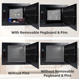 XDeer Hidden In Wall Safes Between Studs with Removable Pegboard,0.405 cuft Hidden Security Floor Safe with Key Lock for Handgun, Jewelry, Passport XDeer