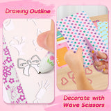 ADUSRIZ Princess DIY Journal Kit for Girls Gift for 8-12, 50 Pcs Scrapbook & Diary Supplies Set, Journaling Art Crafts Kit with Storage Case, Birthday Gifts for Teen Girls Craft Sets ADUSRIZ