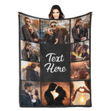 Custom Blanket with Picture Text Customized Blanket Thows Personalized Blanket Customizable Blanket Photo Blankets Customize Valentines Day Gifts for Mom Dad Couple Girlfriend Boyfriend Wife Husband Printwoo