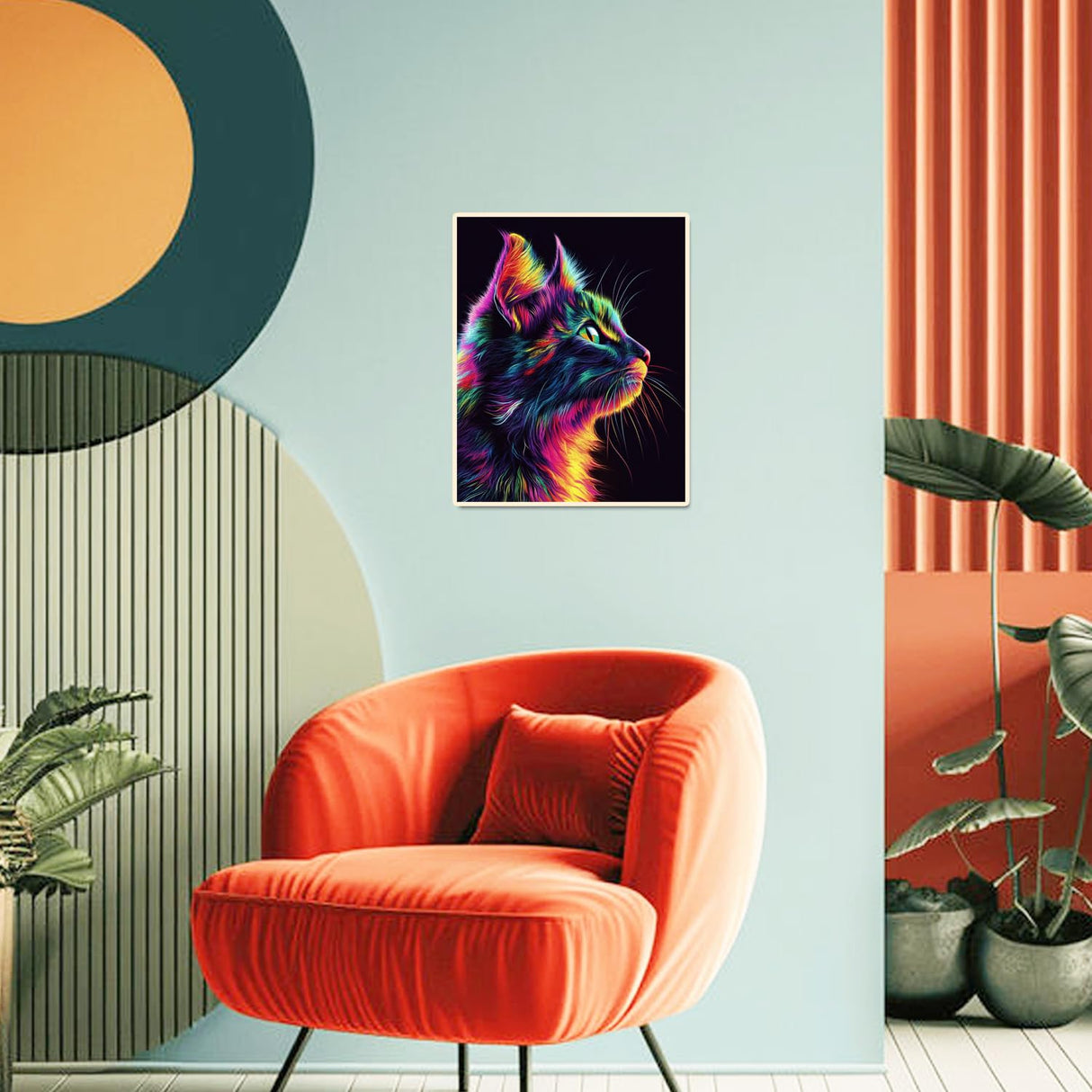 obterie Cat Paint by Numbers Kit for Adults Beginner Animal Oil Painting Kit Adult Paint by Number Kits on Canvas DIY Painting for Beginners Art by Numbers for Gifts Home Wall Decor 16x20 Inch obterie