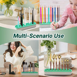 SGIBYN Silicone Crochet Hooks Holder, Crochet Hooks Organizer, Makeup Brushes Organizer, Silicone Pen Holder, Crochet Stuff Storage, Crochet Gifts SGIBYN