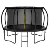 Kiivakii Trampoline 12FT 14FT, Outdoor Trampolines for Kids and Adults, Recreational Trampoline with Enclosure Net & Ladder, Round Trampolines for Backyard, ASTM Approved Kiivakii
