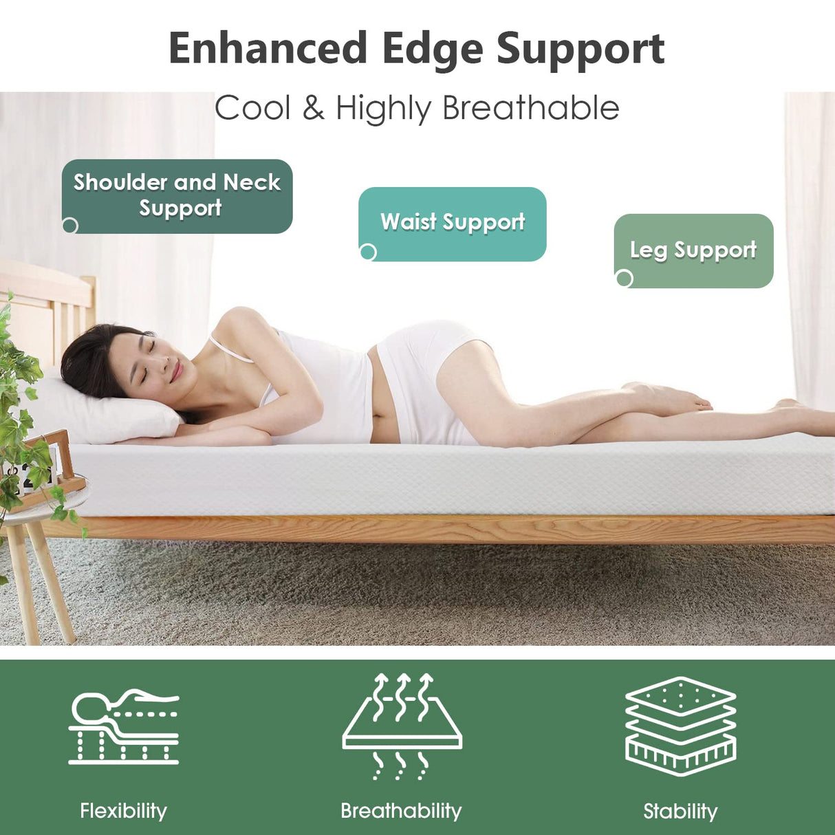 PayLessHere 10 Inch King Gel Memory Foam Mattress Fiberglass Free/CertiPUR-US Certified/Bed-in-a-Box/Cool Sleep & Comfy Support PayLessHere