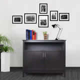 RASOO Buffet Cabinet with Storage Kitchen Dining Room Sideboard Buffet Storage Cabinet Buffet Server Cupboard Cabinet Console Table with 2 Doors and Adjustable Shelf RASOO