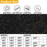 90% Shade Cloth, 6.5x15ft Sunblock Garden Shade Cloth with Grommets for Plants Greenhouse Vegetables Shade Netting Patio Shade Mesh Tarps for Outdoor Sun Shade Cover Fabric POYEE