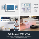 Eureka E10s Robot Vacuum with Bagless Self Emptying Station, Robotic Vacuum and Mop Combo, 45-Day Capacity, 4000Pa Suction for Pet Hair, Carpet&Floor, Auto Lifting Mop, LiDAR Navigation, App Control Eureka