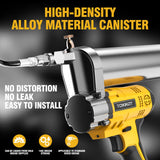 TOKKOT Electric Grease Gun–10,000 PSI Cordless Grease Gun Kit with 2 Batteries,21” Flexible Hose, Variable Speed Trigger & LED Light–Compatible with Ma-Kita 18V/21V Batteries TOKKOT