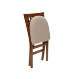 Stakmore School House Folding Chair Finish, Set of 2, Fruitwood, 8.25D x 17W x 35.5H in MECO