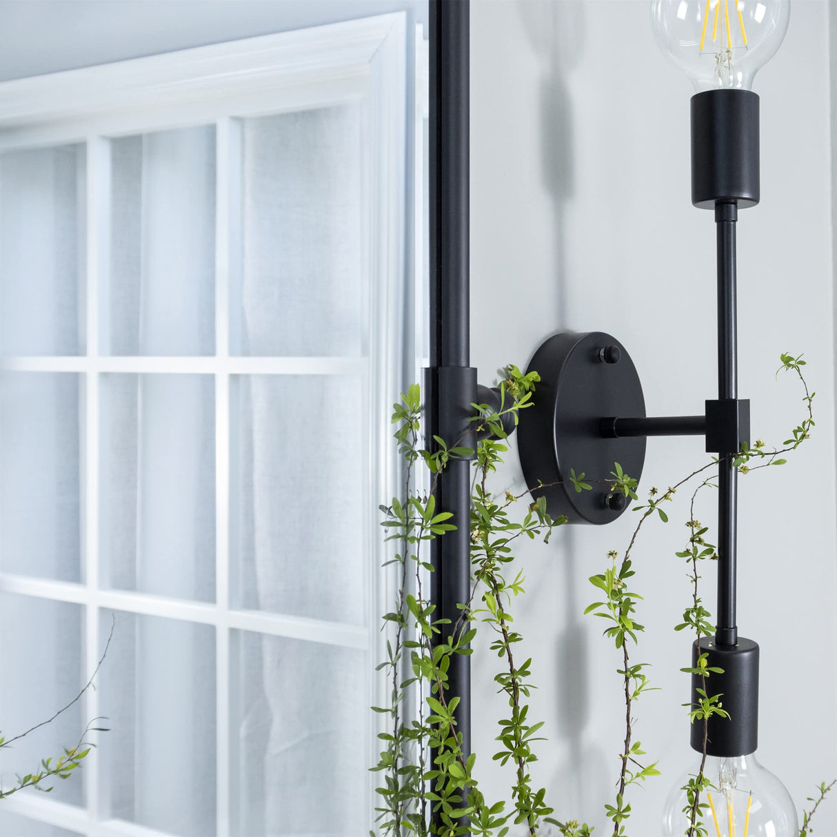 TEHOME 20x33'' Horizontal Farmhouse Black Metal Framed Rounded Pivot Rectangle Bathroom Mirror Tilting Beveled Vanity Mirrors for Wall TEHOME