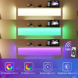 Weehom Twin Bed Frames with Headboard Shelf Storage, Wood Twin Bed Frame with Charging Station and LED Lights, No Box Spring Needed Twin Size Metal Bed Frame for Kids Students, White Weehom