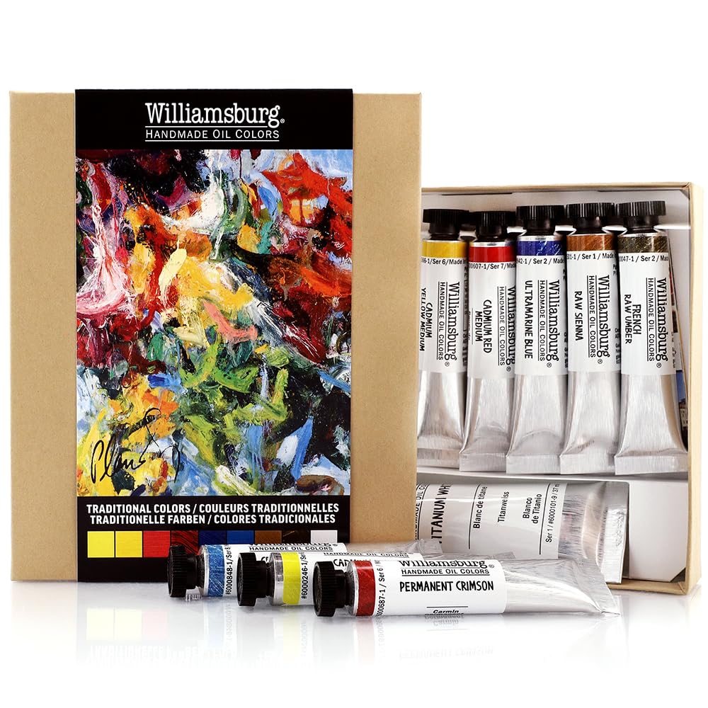Williamsburg Artist Oil Colors by GOLDEN, Traditional 11ml Set Williamsburg