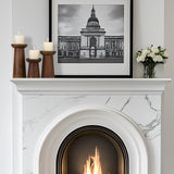 Pillar Candle Holders Set of 3， Wooden Candle Holders， Decorative Wood Candlestick Holders for Living Room, Table Centerpiece for Wedding, Christmas, Party, Home - 6", 8", 10" CEDARLUX