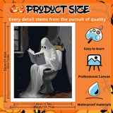 Reivworl Halloween Paint by Numbers Kit for Adults, Ghost Paint by Numbers, Adult Paint by Number Kits for Gifts and Home Wall Decor 16x20 Inch Reivworl