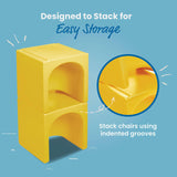 ECR4Kids Tri-Me 3-In-1 Cube Chair, Kids Furniture, Yellow ECR4Kids