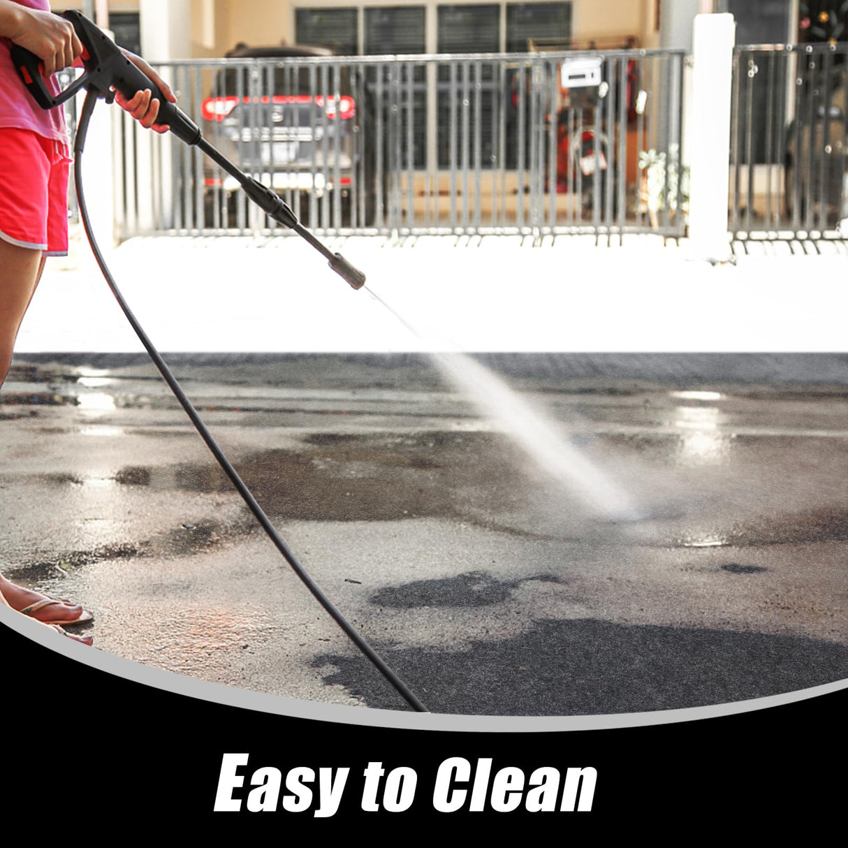 Hbsmat 7'5'' x 17' Garage Floor Mat, Oil Absorbent Pad Under Car, Waterproof, Non-Slip, Durable, Reusable, Washable, Remodeled Garage, Multi-Functional Use, Dark Grey Hbsmat
