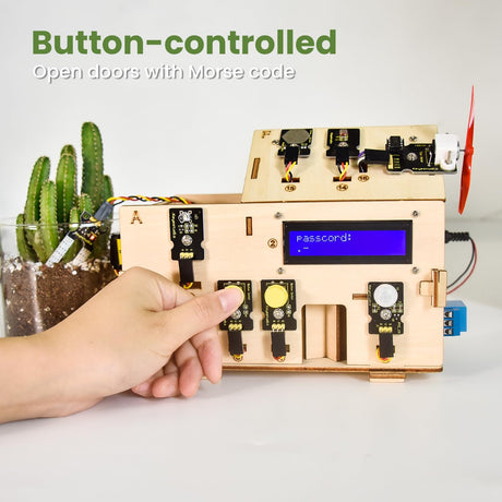 KEYESTUDIO Smart Home Starter Kit for Arduino for Uno R3, Electronics Home Automation Coding Kit, Wooden House DIY Sensor Kit STEM Set for Adults Teens 15+ KEYESTUDIO