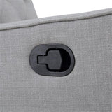 Suite Bebe Bryton Gliding Swivel Recliner - Tufted Woven Gray Fabric Suite Bebe