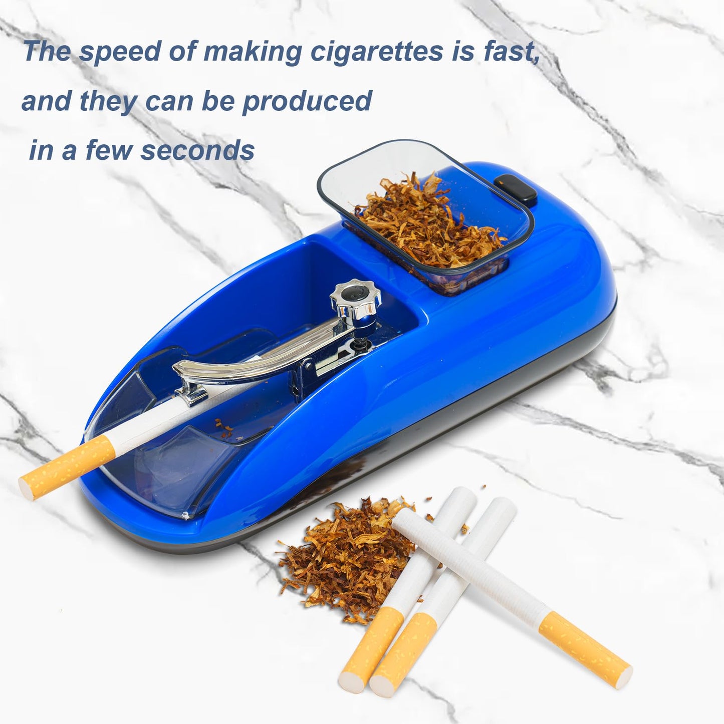 Zipetatah Electric Cigarette Rolling Machine, Automatic Cigarette Rolling Machine, Automatic Tobacco Roller Maker, Suitable for 8 and 6.5 MM Diameter Size Cigarette Paper Tube …