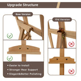 Stuelloaf Adjustable Natural Pine Wooden Painting Basic Easel, Pine Art Easel Stand Hold up to 43'', Painting Canvas for Wedding Sign and Poster, Drawing for Adults, Begginners and Students-New Type Stuelloaf