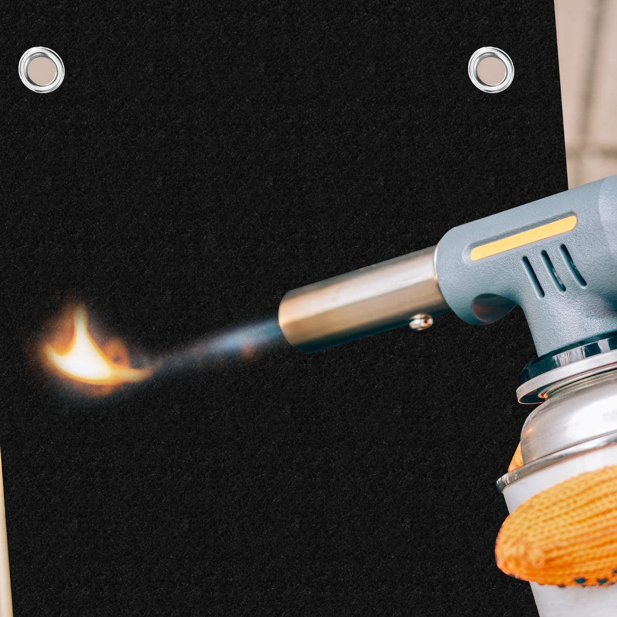 Oudain 4 Pcs 12" x 9" Welding Blanket Fireproof Heat Resistant Soldering Mat Pad High Temperature Carbon Felt Flame Fire Blankets Plumbing Soldering Kit for Copper Pipe Brazing Repairs Oudain