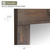 Barnyard Designs 24x64 Large Wooden Full Length Floor Mirror, Oversized Wood Framed Full Size Body Mirror for Bedroom, Brown Barnyard Designs