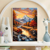 3 Pack Fall Diamond Art Kits for Adults Beginner, Mountain DIY Modern Diamond Painting Kits 5D Diamond Dots Gem Art Crafts with Tools,Round Full Drill Funny Crafts for Home Wall Decor&Gift-12x16in WUDWL