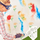 18 Sheet Reusable Flower Stencils for Painting,Stencils for Painting on Wood,Large Floral Stencil Templates with Leaf Vine Designs for DIY Crafts,Home Decor,Furniture Art starfa lab