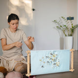 PATIKIL Needlepoint Embroidery Tapestry Scroll Frame, 33"x12" Beech Wood Cross Stitch Frame Needlepoint Holder Quilting Hoop Stand Stitching Frame for Sewing PATIKIL