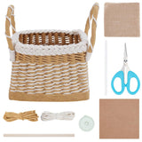 FREEBLOSS Woven Basket Kit - DIY Basket Weaving Supplies - Rustic Style - Adults - Not Foldable FREEBLOSS