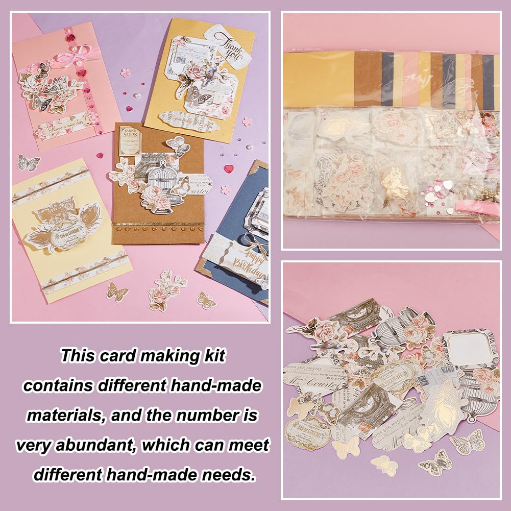 AHANDMAKER DIY Envelope & Card Making Kits, Handmade Greeting Card Sets Make Your Own Card Crafts for Thanksgiving Birthday Present Classroom Exchange AHANDMAKER