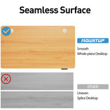 MOUNTUP Height Adjustable Electric Standing Desk Whole-Piece, 48 x 24 Inches Quick Assembly Sit Stand Desk, Stand Up Desk with Memory Controller, Ergonomic Desk, Oak MOUNTUP