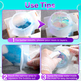 LET'S RESIN Dragon Resin Molds, Dragon Figurines Epoxy Resin Molds with Egg Base, 3D Animal Silicone Molds for Resin Crafts, DIY Home Desk Decor & Gifts LET'S RESIN