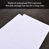 20 Pieces Vinyl Siding Repair Kit Self-Adhesive PVC Vinyl Tape for Vinyl Siding Fence Covering Cracks Holes Blemishes Tools Outus