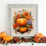 MjhRcll Fall Paint by Numbers for Adults,Pumpkin Paint by Numbers Kits for Beginner,Autumn Paint by Number on Canvas for Holiday Home Wall Decor 16X20 Inch MjhRcll