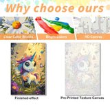 Arttoplus Anime Paint by Numbers Kit for Kids with Frame- Animals Framed Painting by Numbers, DIY Paint by Number for Kids as a Home Wall Decoration Gift 8x12 Inch Arttoplus