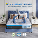 Avenco California King Mattress, 12 Inch Cal King Hybrid Mattress in a Box, Medium Firm Pocket Spring and Gel Memory Foam Mattress, Edge Support, CertiPUR-US Certified Avenco