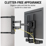 ZeboZap ZZTVA2044 NO Drill Full Motion Outdoor TV Mount | Gazebo TV Mount | Patio TV Mount | Pergola TV Mount | Square Post TV Mount | Stainless Steel Screws | Weatherproof | Holds 80lbs | Black CondoMounts